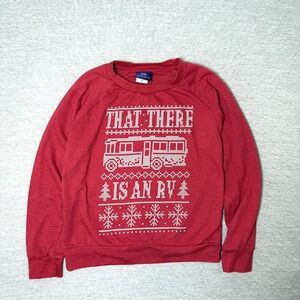 National Lampoons Christmas Vacation Mens Sweatshirt Medium Red Pullover